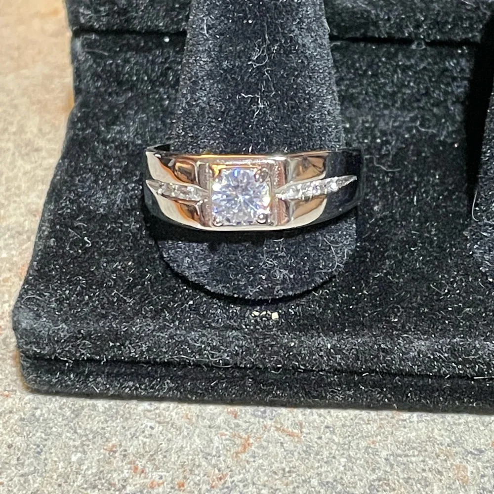 Men’s 1.6CTW Zirconia S925 Ring